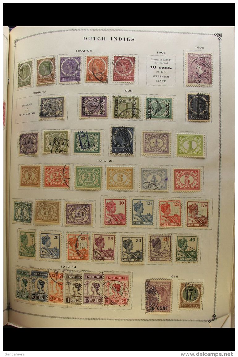 WONDERFUL WORLD COLLECTION IN A LARGE SCOTT ALBUM A Chiefly All Different 1850's To 1930's Mint And Used... - Altri & Non Classificati