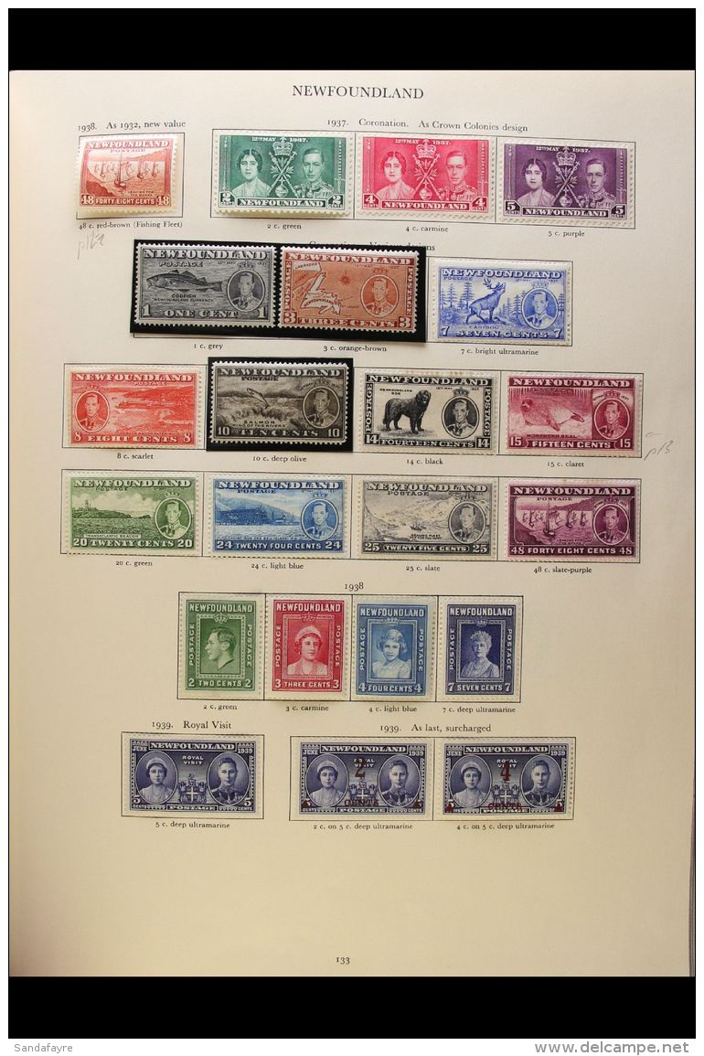 1936-1952 BRITISH COMMONWEALTH FINE MINT COLLECTION In A Stanley Gibbons KGVI Album, All Different, Inc Aden 1937... - Autres & Non Classés