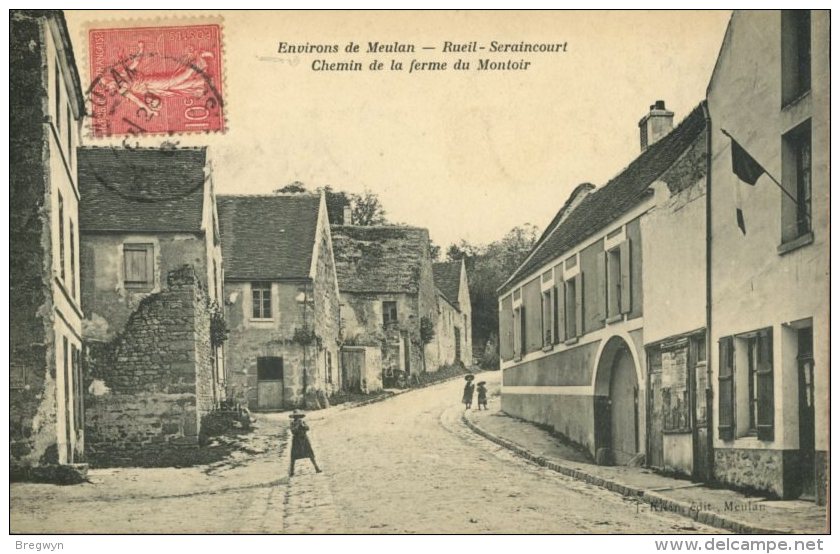 95 - CPA Rueil-Seraincourt  - Chemin De La Ferme Du Montoir - Seraincourt