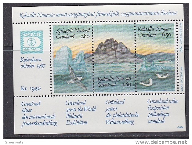 Greenland 1987 Hafnia  M/s ** Mnh (31759) - Unused Stamps