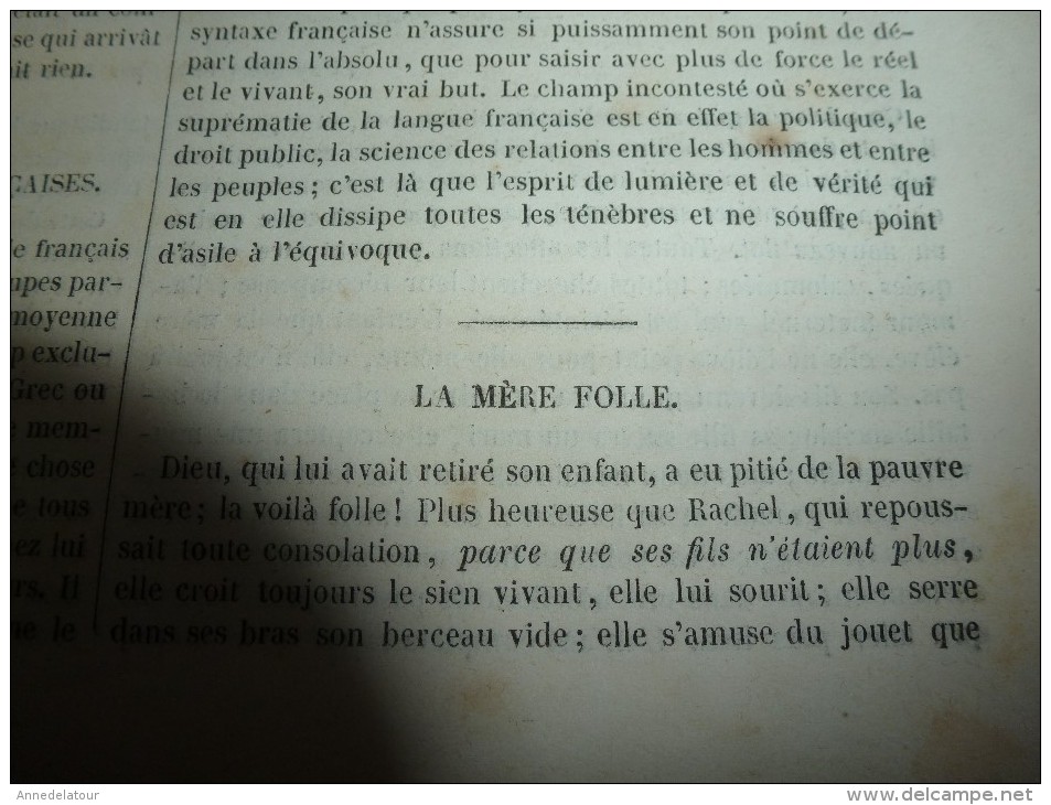 1847 MP :Machine à Mâter à Brest Et Rochefort;Carte Arabe Pour égyptiens;Les CASSONI;Horloge-fontaine Hydro- Magnétique - 1800 - 1849