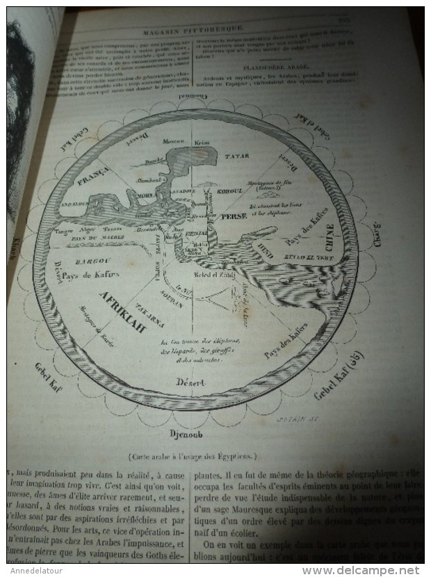 1847 MP :Machine à Mâter à Brest Et Rochefort;Carte Arabe Pour égyptiens;Les CASSONI;Horloge-fontaine Hydro- Magnétique - 1800 - 1849