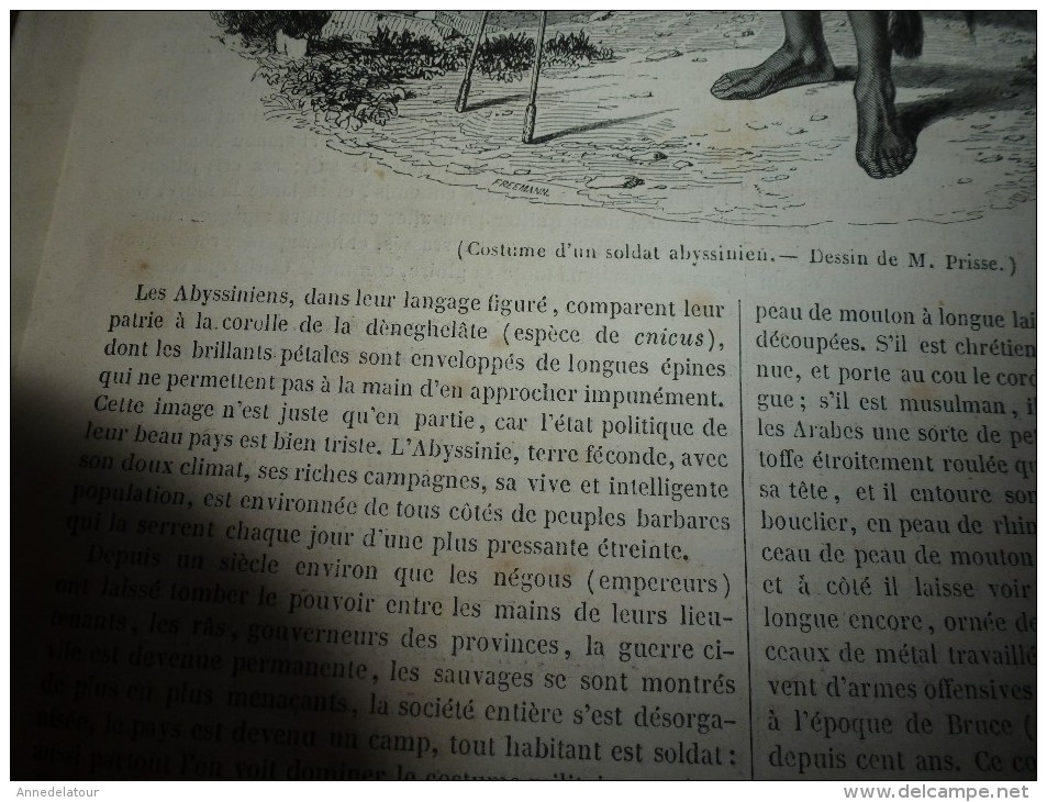 1847 MP :Soldat En Abyssinie; La Corniche,route De Nice à Gènes ; Moïse Mendelssohn; Etc - 1800 - 1849