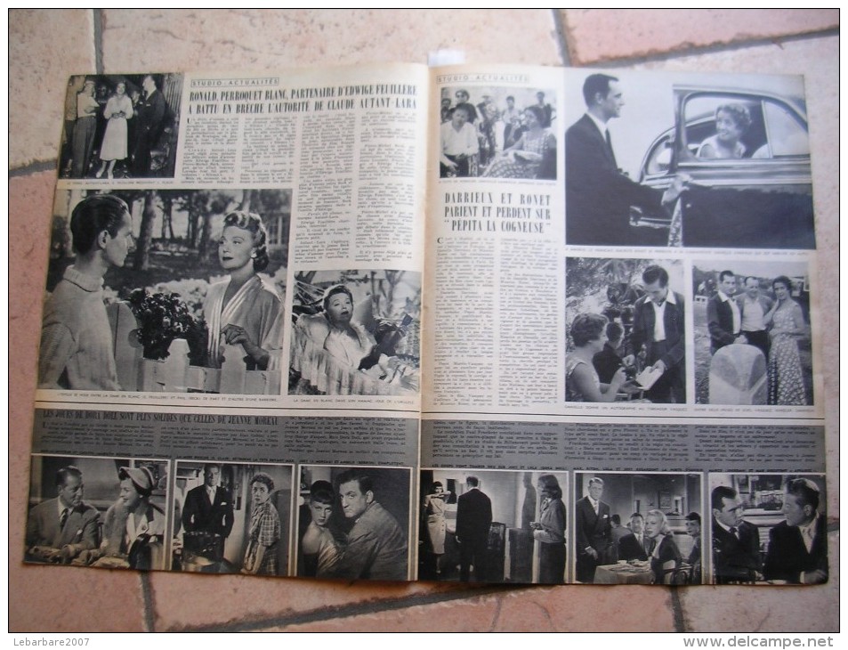 CINEMONDE N° 1003 ( OCTOBRE 1953 ) YVES MONTAND - EVA BARTOK - MAURICE RONET - MARILYN MONROE - LUIS MARIANO - Cinéma