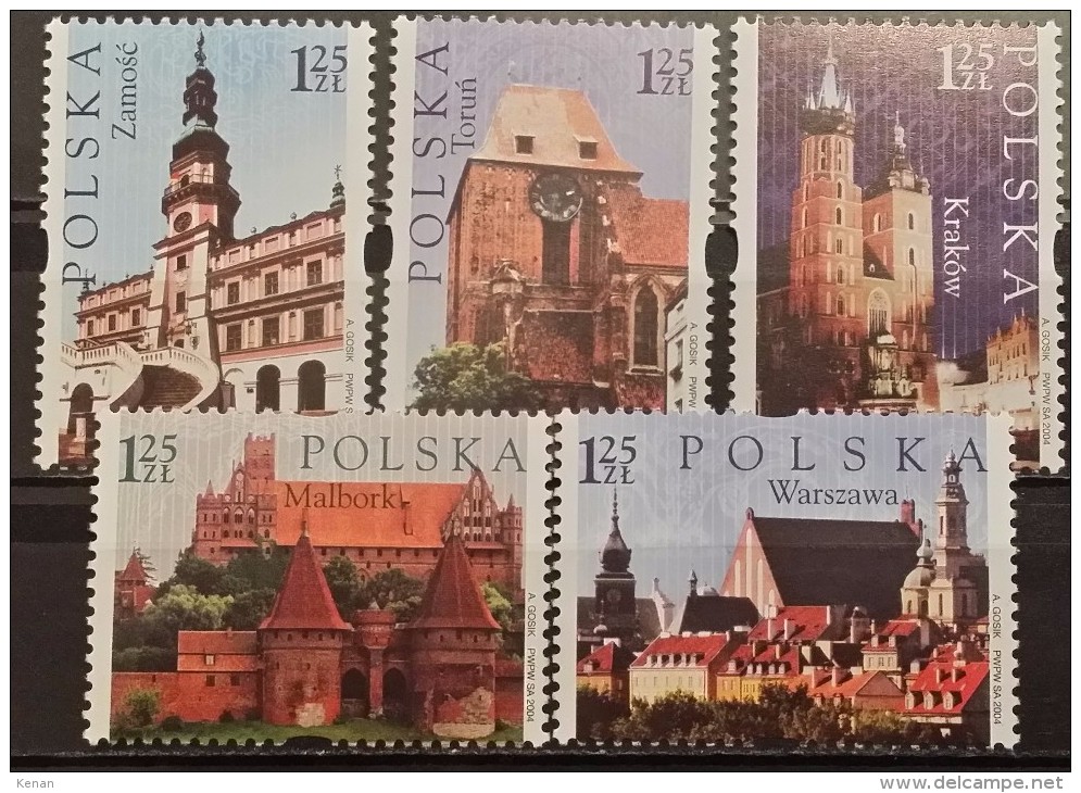 Poland, 2004, Mi:4155/59 (MNH) - Unused Stamps