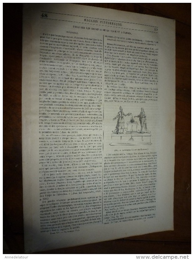 1847 MP :Les Automates à Vapeur (architonnerre D'Archimède Et éolipyle Dessiné Par Léonard De Vinci; Etc - 1800 - 1849