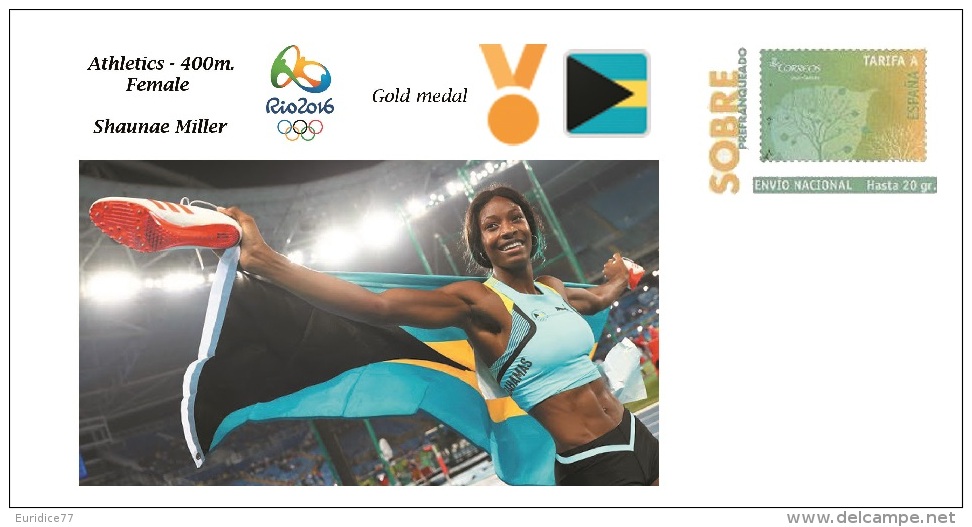 Spain 2016 - Olympic Games Rio 2016 - Gold Medal Athletics Female Bahamas Cover - Otros & Sin Clasificación