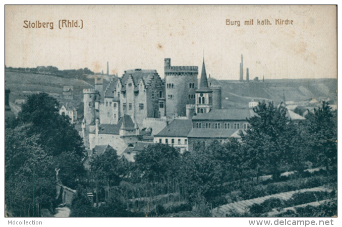 DE STOLBERG / Burg Mit Katholic Kirche / - Stolberg