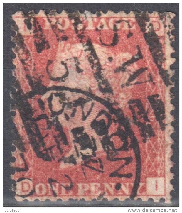 Great Britain 1858-79 - Queen Victoria, 1d Red - Mi.16 - Used - Used Stamps