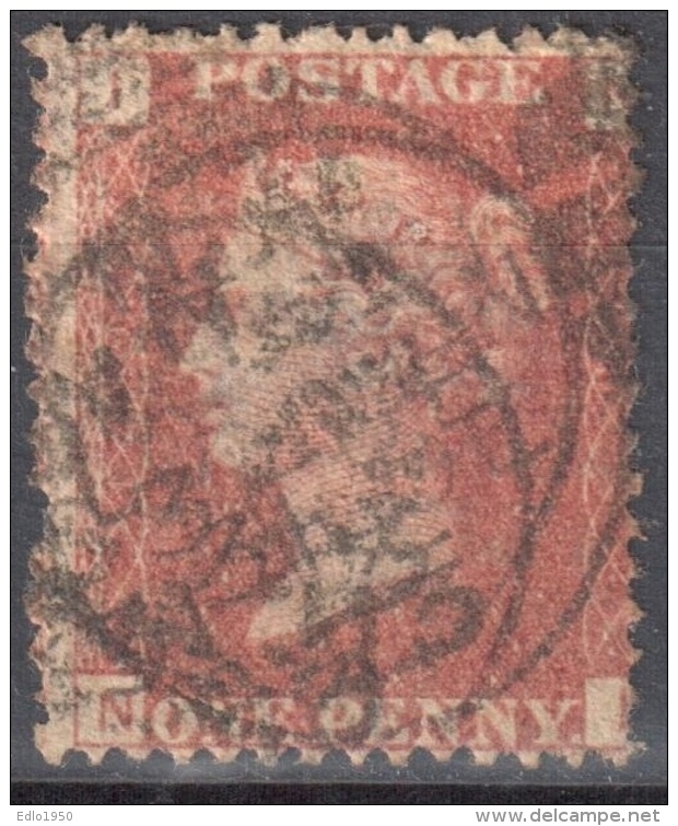 Great Britain 1858-79 - Queen Victoria, 1d Red - Mi.16 - Used - Used Stamps