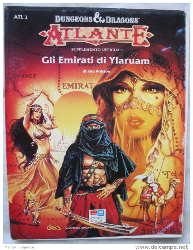 A926  GIOCO DI RUOLO ATLANTE GLI EMIRATI DI YLARUM EDITRICE GIOCHI DUNGEONS DRAGONS - Dungeons & Dragons