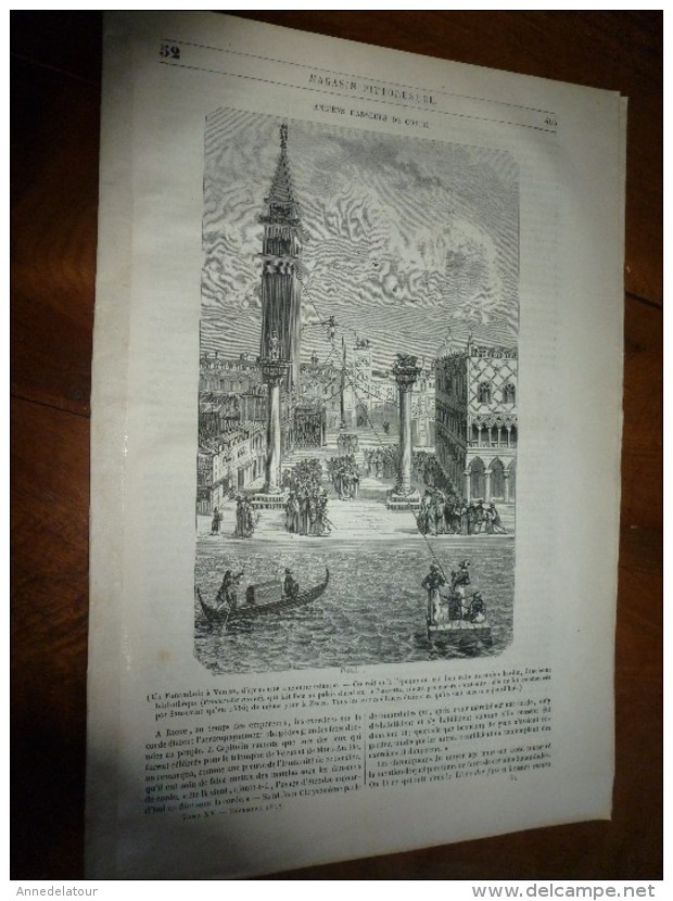1847 MP :Un Funambule à Venise, Palais Ducal De La Piazzetta; Munich;Docteur Faustus;Mappemonde; Etc - 1800 - 1849