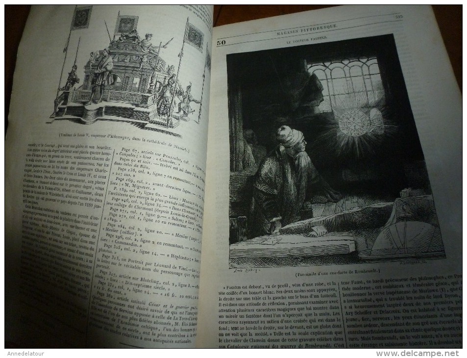 1847 MP :Un Funambule à Venise, Palais Ducal De La Piazzetta; Munich;Docteur Faustus;Mappemonde; Etc - 1800 - 1849