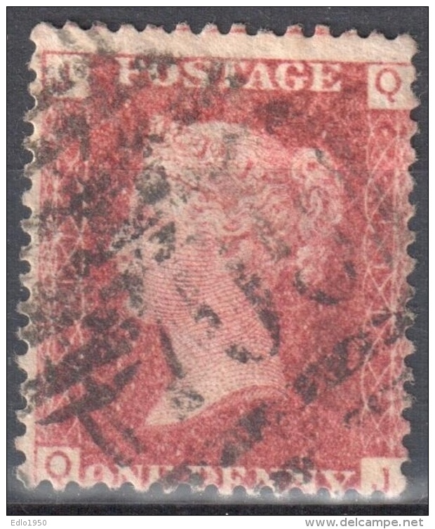 Great Britain 1858-79 - Queen Victoria, 1d Red - Mi.16 Plate 111 - Used - Gebraucht