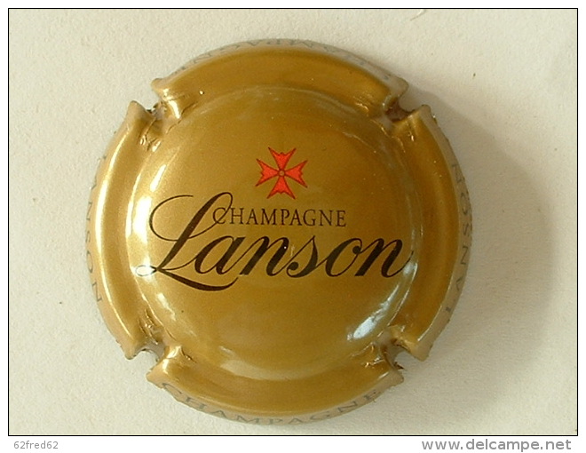 CAPSULE DE CHAMPAGNE  - LANSON - FOND OR FONCE - Lanson