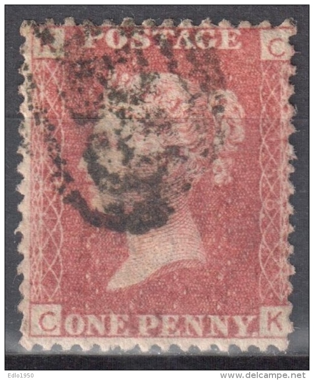 Great Britain 1858-79 - Queen Victoria, 1d Red - Mi.16 Plate 158 - Used - Used Stamps
