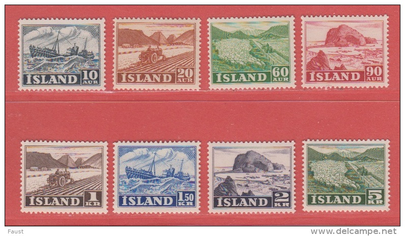 1950 ** (sans Charn., MNH, Postfrish)  Yv  224/6-8/9-231/3	Mi  263/70 (8v.) - Unused Stamps