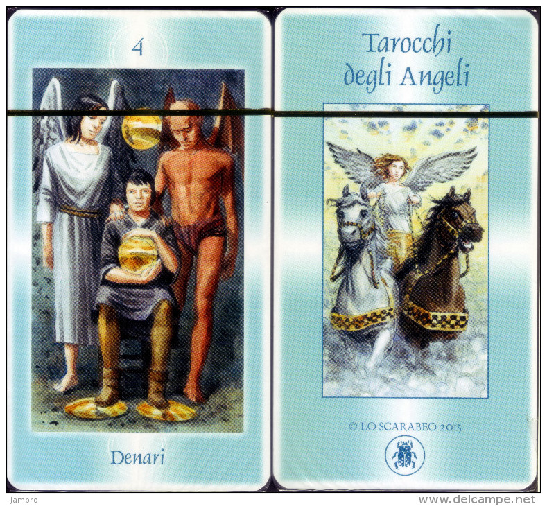 Lo Scarabeo TAROCCHI DEGLI ANGELI - ANGEL TAROT DECK . 79 Carte - Other & Unclassified