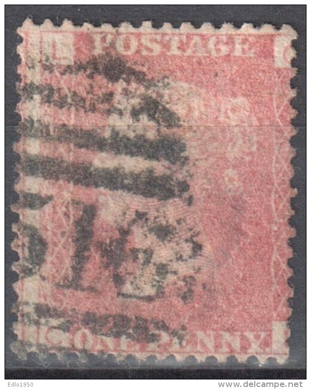 Great Britain 1858-79 - Queen Victoria, 1d Red - Mi.16 Plate 165 - Used - Used Stamps