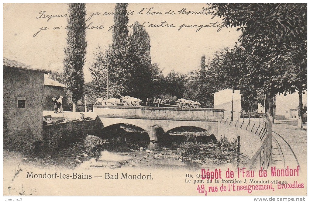 Mondorf Les Bains Le Pont De La Frontière Nels Attelages - Mondorf-les-Bains