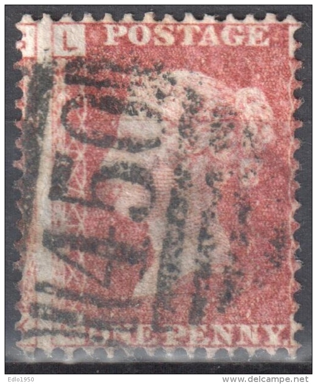 Great Britain 1858-79 - Queen Victoria, 1d Red - Mi.16 Plate 170 - Used - Used Stamps