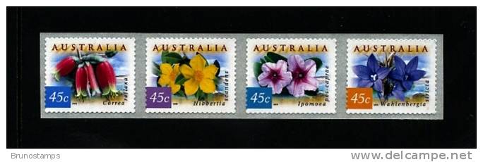 AUSTRALIA - 1999  COASTAL FLOWERS SELF-ADHESIVE SET PEMARA  MINT NH - Nuovi