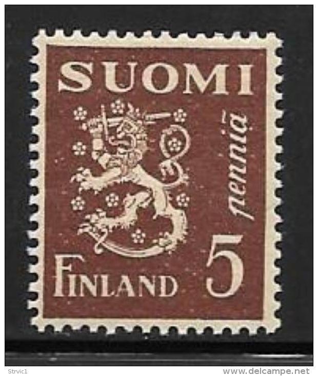 Finland, Scott # 158 MNH Lion Arms, 1930 - Unused Stamps