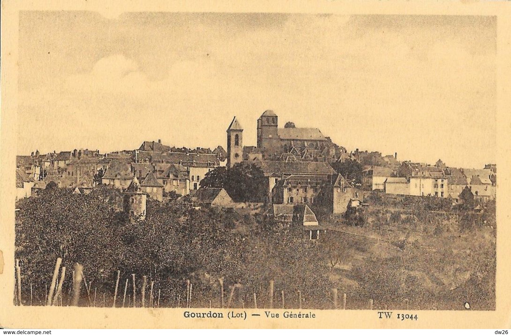 Gourdon (Lot ) - Vue Générale - Edition H. Basuyau - Carte TW N° 13044 Non Circulée - Gourdon