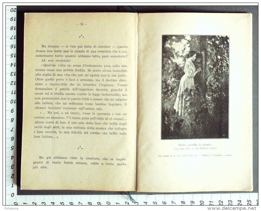 M#0S47 Helen Keller- Anna Errera NEL SILENZIO E NELLE TENEBRE Paravia Ed.1885 - Photo