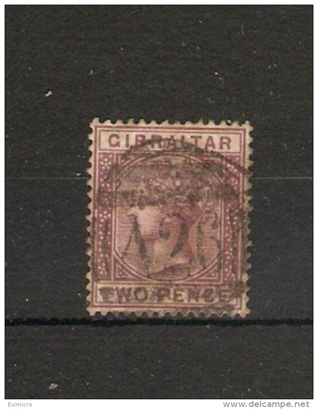 GIBRALTAR 1886 2d SG 10 USED Cat £35 - Gibraltar