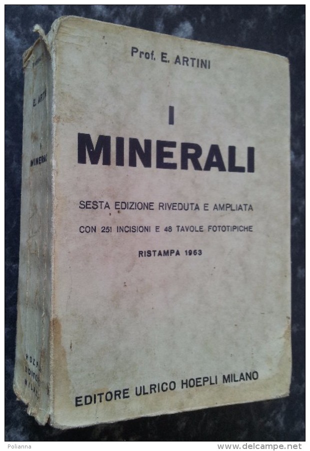 M#0S56 Prof.E.Artini I MINERALI Hoepli Ed.1963 - Mineralien