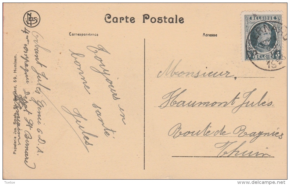 Hemiksen/ Hemixen - Génie St. Bernard - Pontage - 1923 ( Verso Zien ) - Hemiksem