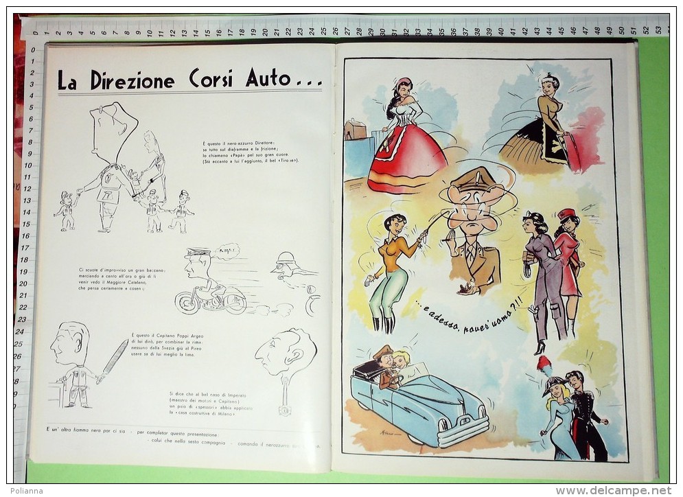 M#0S58 MAK P 100 : VIII CORSO 1951-53 ACCADEMIA MILITARE MODENA/HUMOR CARICATURE