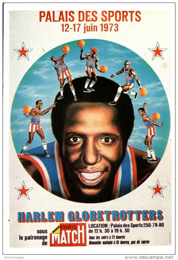 Basket-ball - Luigi Castiglioni - Harlem Globetrotters - Palais Des Sports 1973 - Basketball