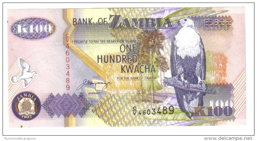 ZAMBIA 100 KWACHA 1992 LOTTO 769 - Zambia