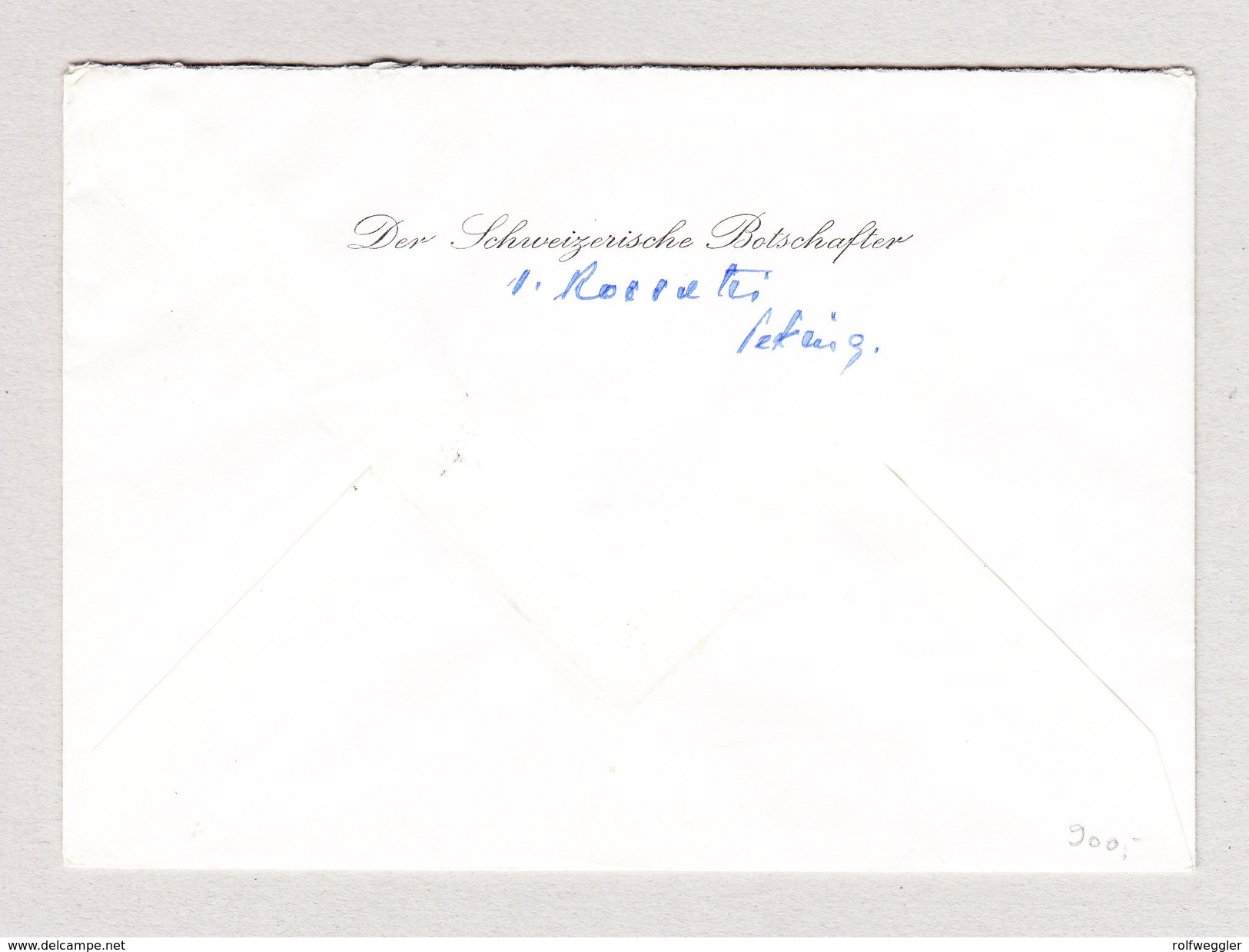 China 2.4.1963  Brief Der Schweizerische Botschafter Nach Zürich - Briefe U. Dokumente