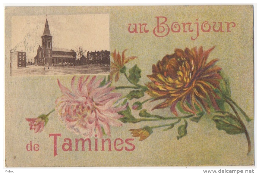 Fantaisie. Bonjour De Tamines. Fleurs &amp; Eglise. - Sambreville