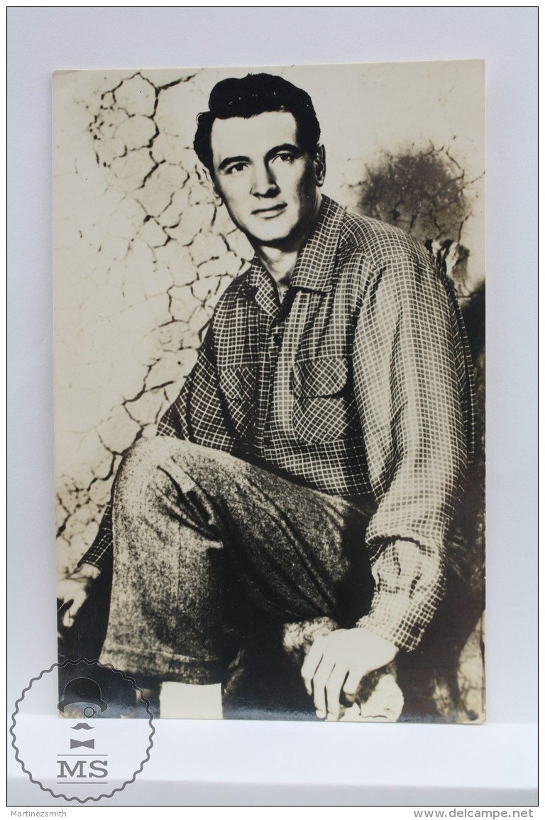 Vintage Real Photograph Postcard Movie Actor: Rock Hudson - Acteurs