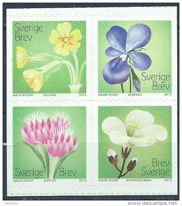 Suède 2012 2868/2871 Neufs Fleurs De Printemps - Neufs
