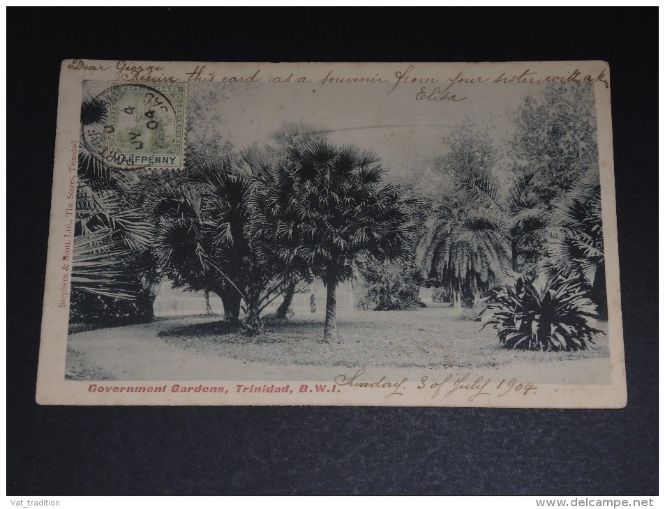 TRINITÉ ET TOBAGO - Oblitération De Port Of Spain Sur Carte Postale Pour Porlamar ( Venezuela ) En 1904- A Voir - L 1266 - Trinidad & Tobago (...-1961)