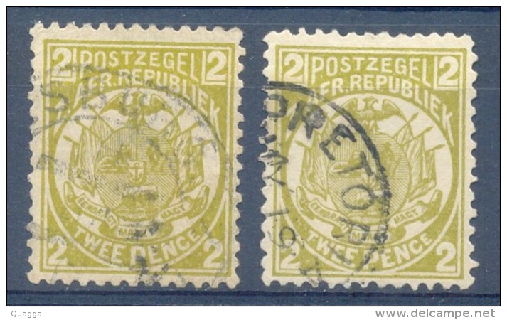 Transvaal 1885. 2d Olive-bistre (p12½ And P12½x12). SACC 181, SG 178. - Transvaal (1870-1909)