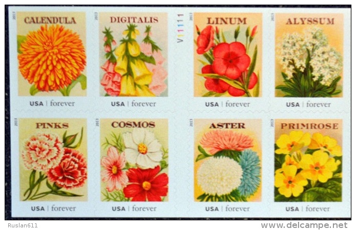 USA 2013 #4754/63 Seeds Flowers 0.49 X 8 MNH ** - Neufs