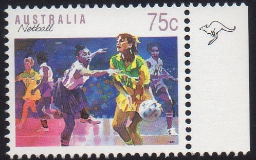 Australia 1989 Sports 75c Netball MNH + Kangaroo - Mint Stamps