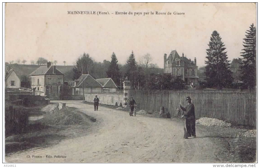 MAINNEVILLE ENTREE DU PAYS PAR LA ROUTE DE GISORS - Fourges