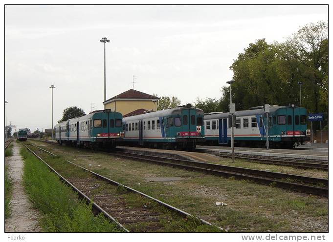 48 FS Ferrovie Treni ALn 668.3137 E 3206 Torrile San Polo (PR) Tpaívo Railroad Train Railways Zug Treno Chemin De Fer - Treni