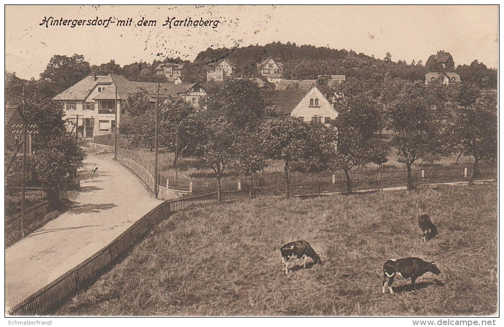 AK Hintergersdorf Gasthof ? Harthaberg Bei Hartha Fördergersdorf Spechtshausen Tharandt Pohrsdorf Grumbach Herzogswalde - Hartha