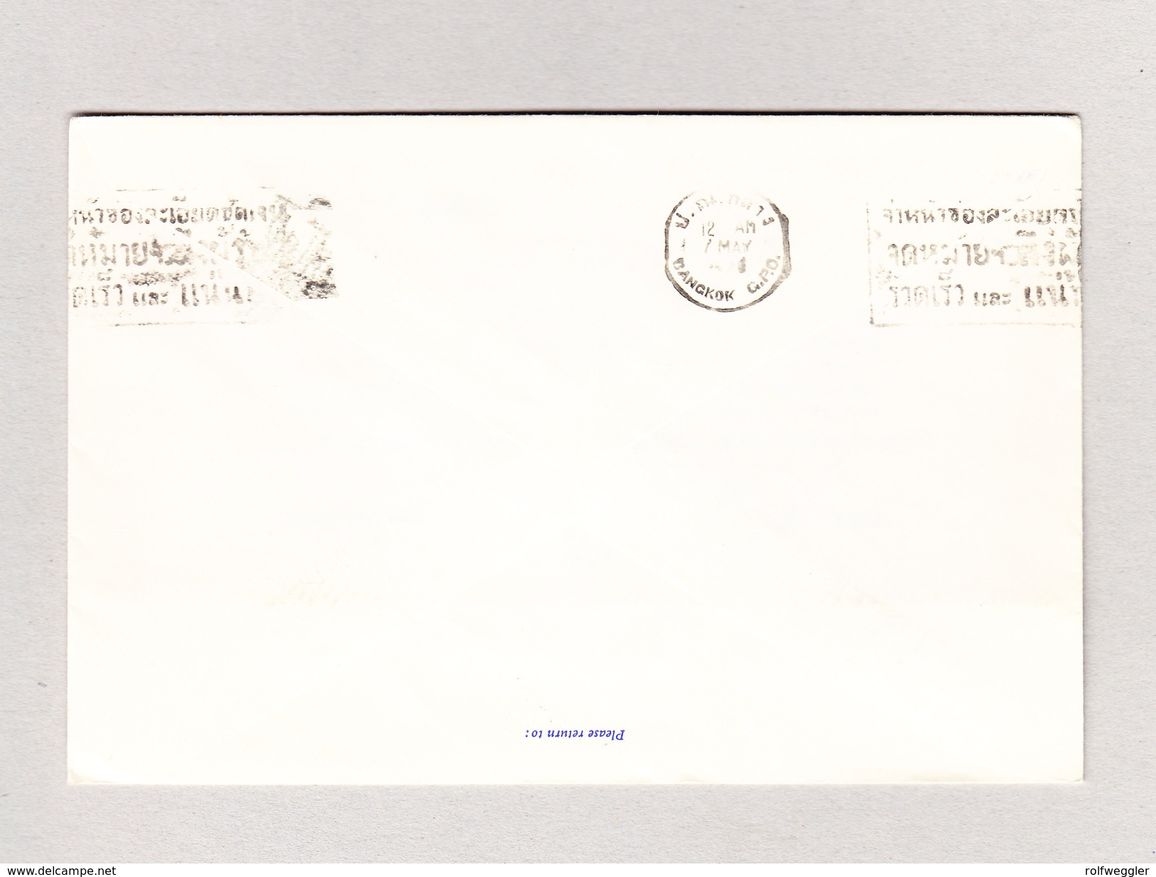 SINGAPUR 6.5.1960  Erstflug THAI ROYAL ORCHID SERVICE Brief Nach Bangkok - Singapour (1959-...)