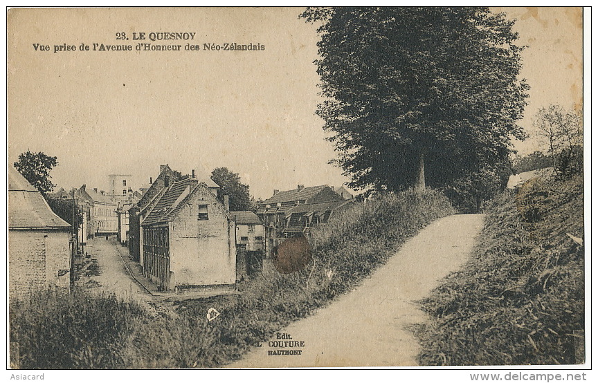 Honor Of New Zealand Soldiers Avenue In Le Quesnoy France WWI World War 1 - Nouvelle-Zélande