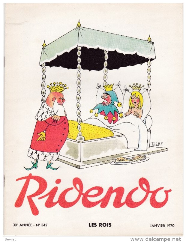 RIDENDO  N° 342 . Revue Humoristique Médicale Illustrée.- LES ROIS - Geneeskunde & Gezondheid