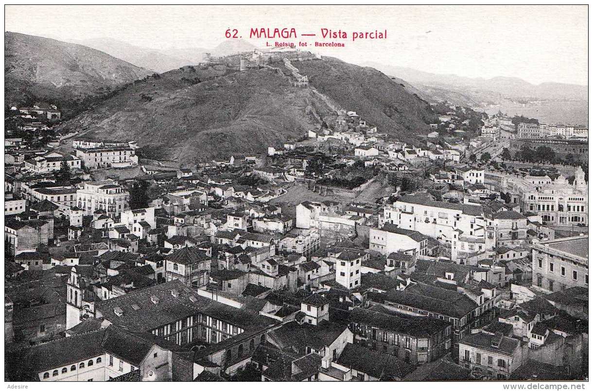 MALAGA (Spanien) - Vista Parcial, 190? - Málaga